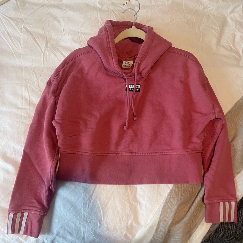 Adidas cropped hoodie - size small